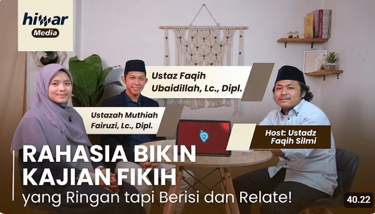 Markaz Fiqih Hadir dalam Podcast Hiwar Media, Bahas Semangat Membangun Lembaga Keilmuan